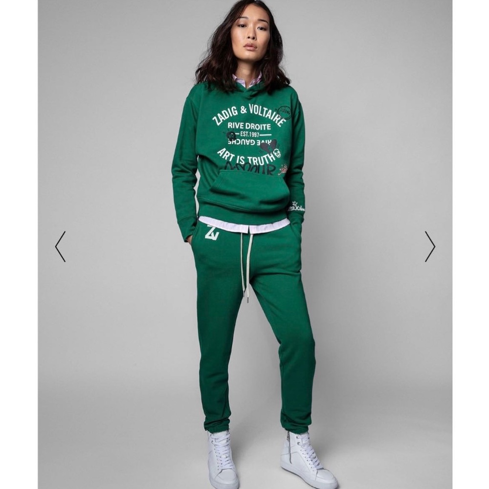 Zadig Voltaire Spencer Blason Hoodie green